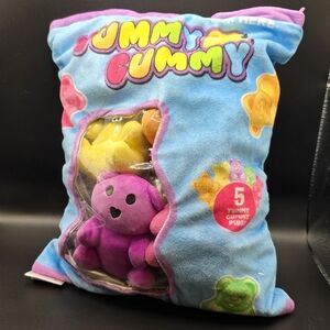 Yummy Gummy Plush Toy Set - Blue, Yellow, Purple